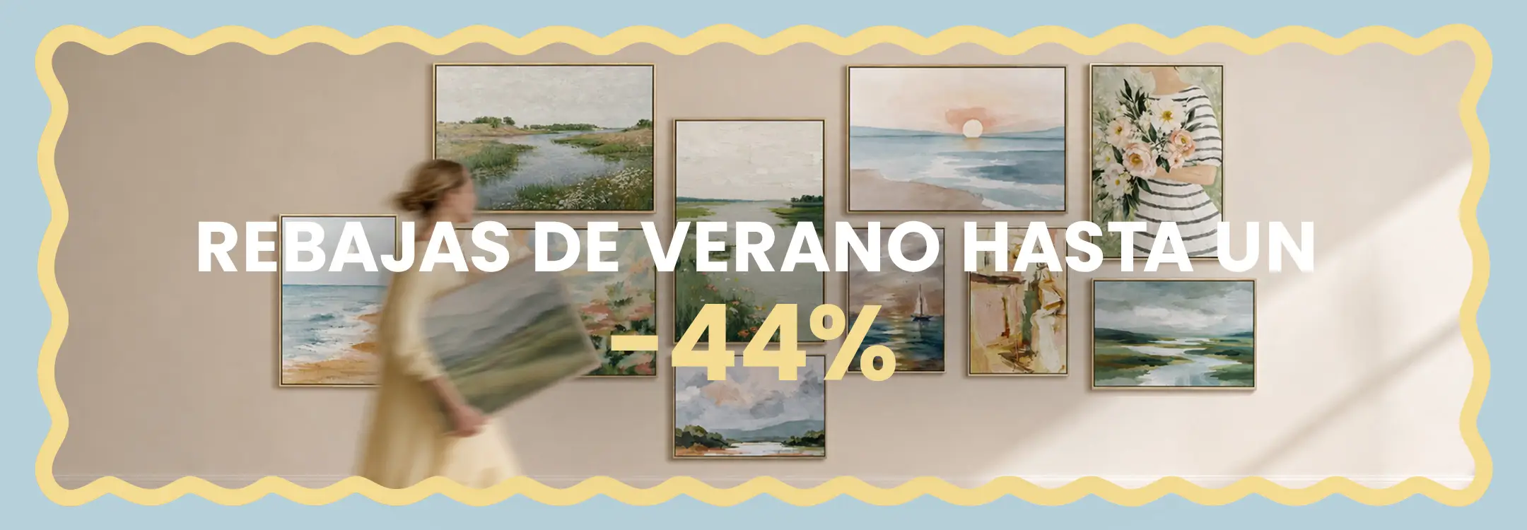 Rebajas de verano en cuadros, fotomurales y biombos Rebajas de verano en cuadros, fotomurales y biombos