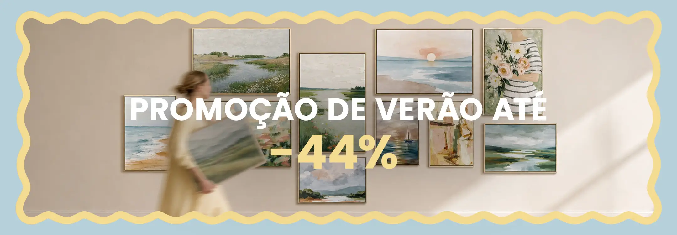 Promoção de verão em quadros, fotomural e biombos Promoção de verão em quadros, fotomural e biombos