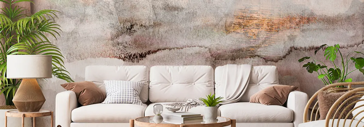 przykład wnętrza w stylu scandi boho